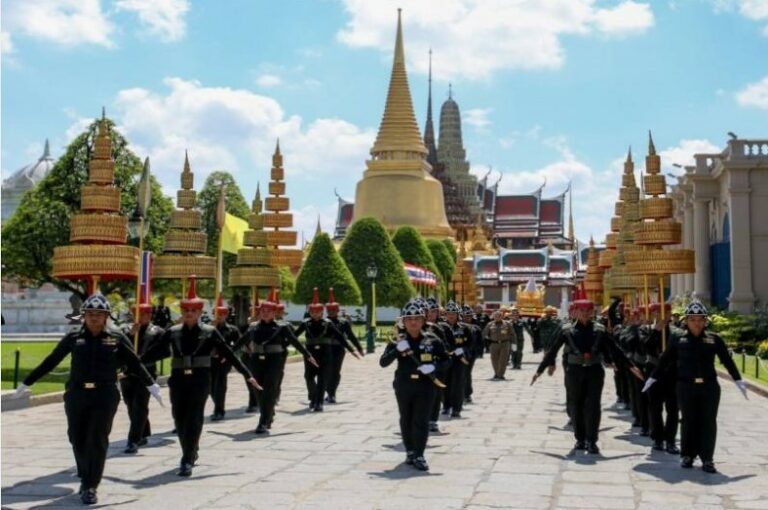 ซ้อมเสมือนจริงริ้วขบวนฯ ในพระราชพิธีบรมราชาภิเษก