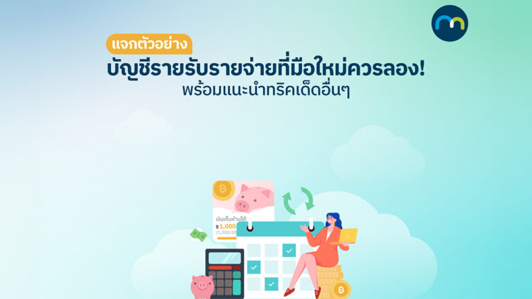 ทำบัญชีรายรับรายจ่าย